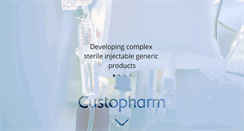 Desktop Screenshot of custopharm.com