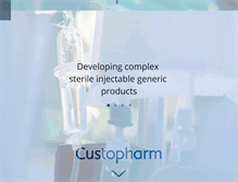 Tablet Screenshot of custopharm.com